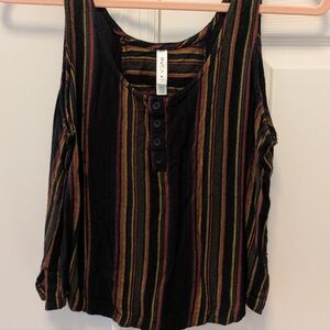 RVCA Multicolor Striped Tank Top